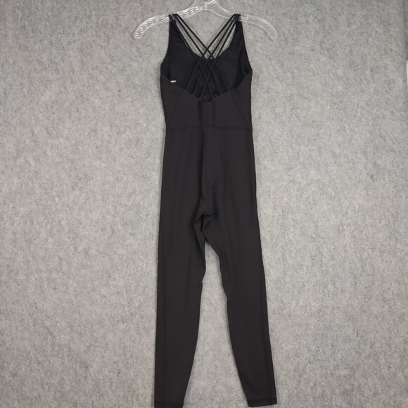 Love Soft Jumpsuit Womens Sz XS Black Yoga Athletic Move Stretch Poly Spandex - Picture 5 of 10